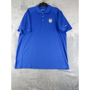 Nike Golf Mens Tour Performance Polo‎ Shirt Blue XL Dri Fit Acura Pinehurst